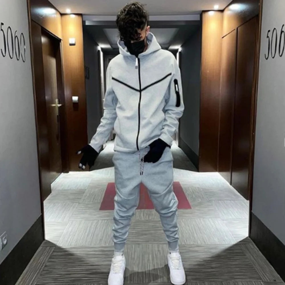 
                  
                    2023 Tracksuits Sports Suit Men's Hoodie Fashion Casual Sports Zipper Jacket Jacket Trousers Suitpant Sets Men New in Men's Sets
                  
                