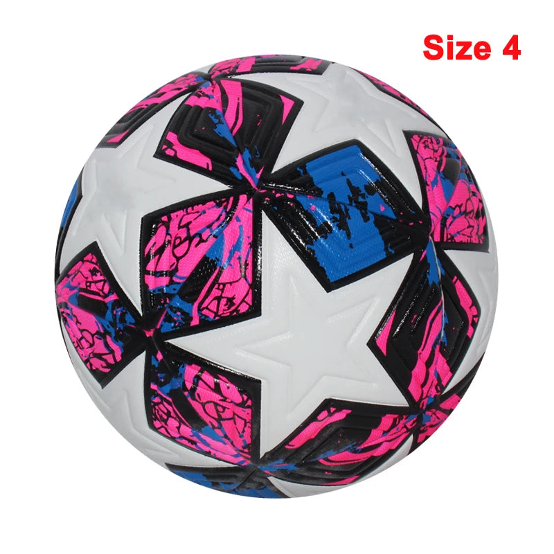 
                  
                    High Quality Soccer Balls Official Size 4/5 PU Material Seamless Goal Team Outdoor Match Game Football Training Ballon De Foot
                  
                