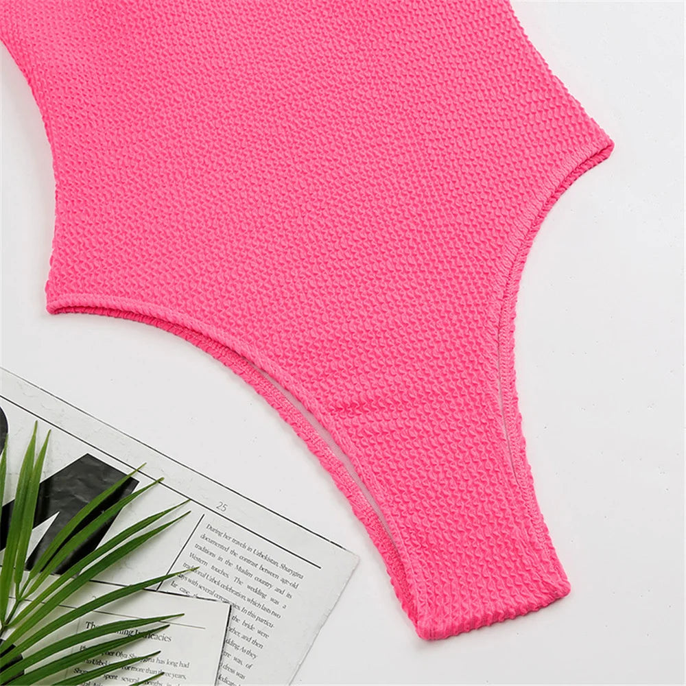 
                  
                    Sexy Solid Swimwear Female One Piece Swimsuit Closed Push Up Women's Swimming Bathing Suits Bodysuit Beach Pool Bather 2024
                  
                