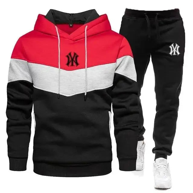 
                  
                    2024 Men's Sets Spring Autumn Zipper Hoodie and Pants 2 Pieces Casual Tracksuit Male Brand Running Jogging Sportswear Suit
                  
                