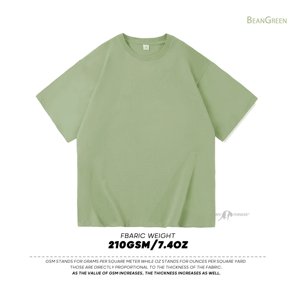 
                  
                    ExtFine 210GSM 100% Cotton T-shirts For Men 2024 Oversized Basic T Shirt Drop-Shoulder Tshirt Streetwear Tops Tee K2Y
                  
                