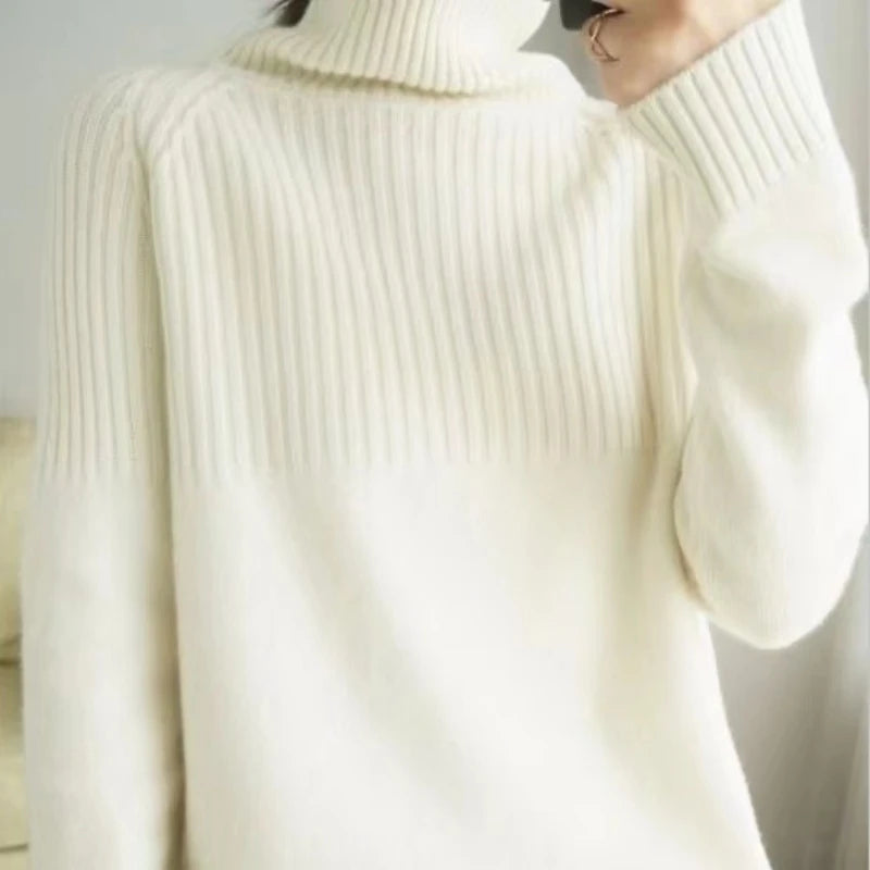 
                  
                    Women's Sweater Turtleneck Trending Sweater 2022 New Fashion Top Autumn and Winter Korean Pullover Women's Pullover Knitwear
                  
                