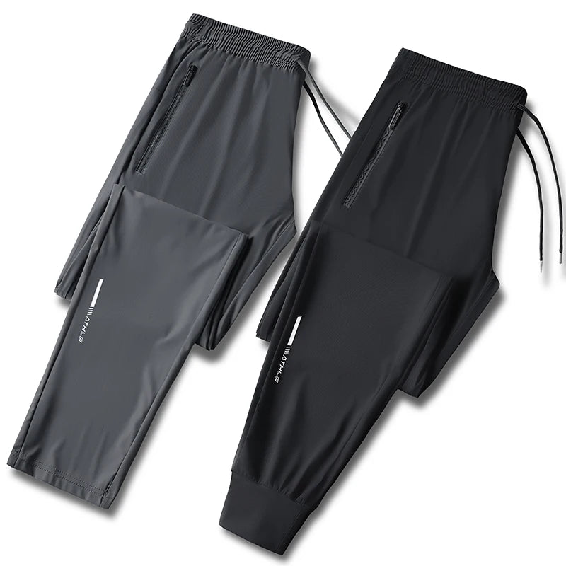 MOUNT Running Pants Reflective Quick Dry Summer Jogging Trousers Men Gym Thin Cool Male Fishing...