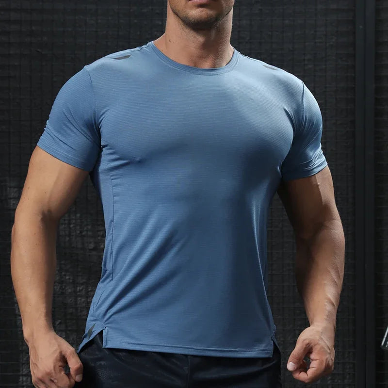 
                  
                    MOUNT Men's Gym Workout Muscle Fit Shirt Thin Loose-fitting Casual T-shirt Stretchy Quick-drying...
                  
                