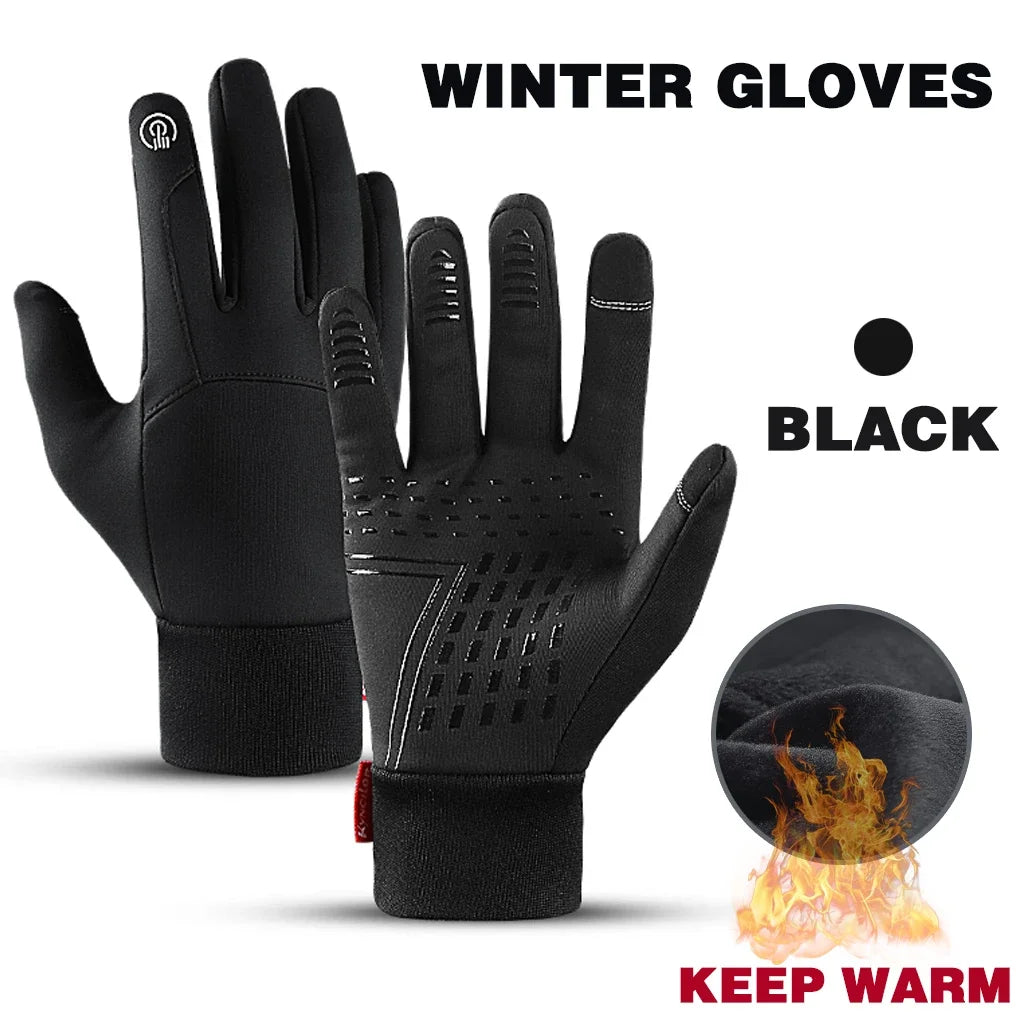 
                  
                    Autumn Winter Warm Men's Gloves Outdoor Cycling Sports Waterproof Touch Screen Glove For Men Women Plush Warm Slip-Proof Gloves
                  
                