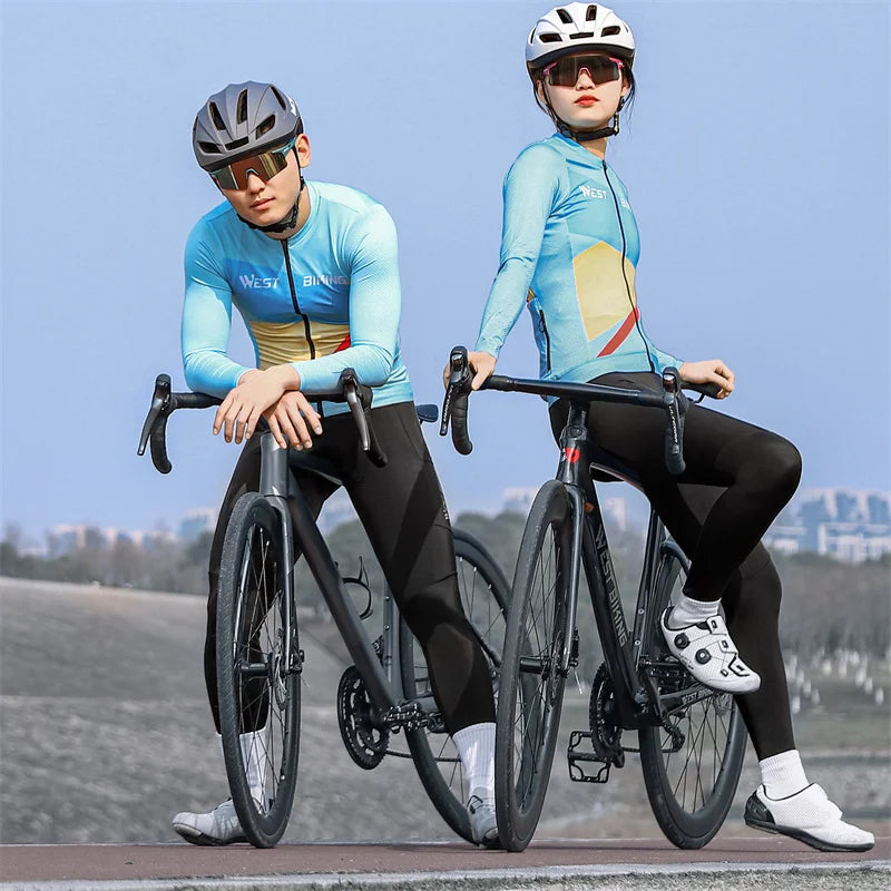 
                  
                    WEST BIKING Spring Autumn Cycling Pants 3D Cushion High Elastic Bike Long Tights Side Pocket Breathable Men Women Sports Pants
                  
                