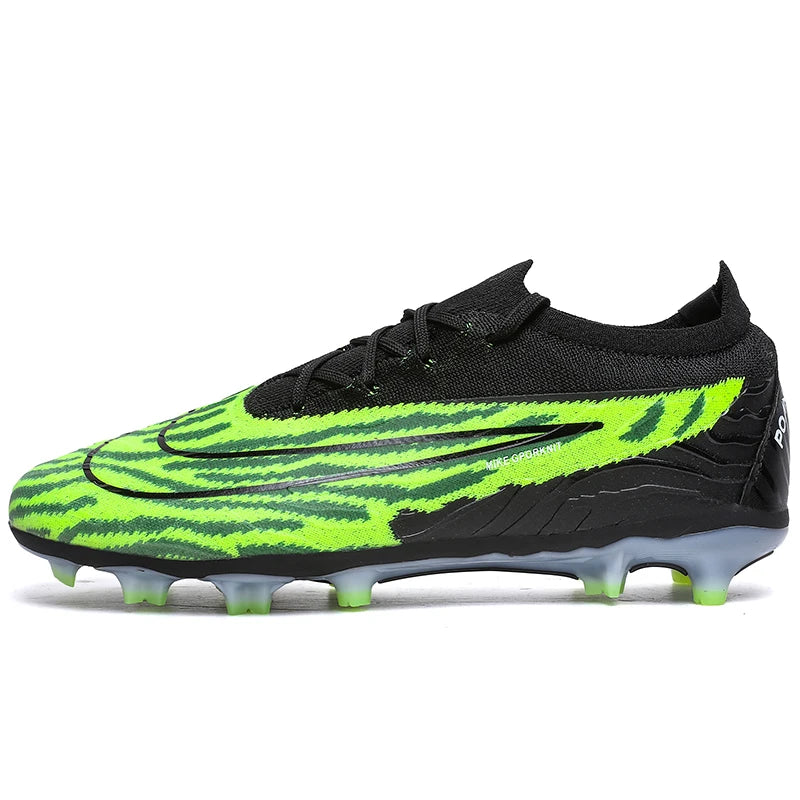 
                  
                    Men Turf Indoor Soccer Shoes Football Boots Comfortable Training Ultralight Non-Slip Futsal Cleats Long Spikes High Ankle
                  
                