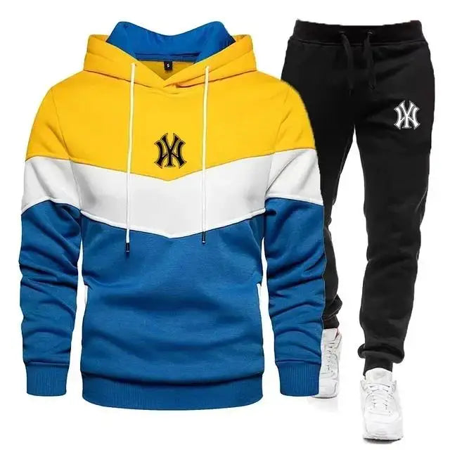 
                  
                    2024 Men's Sets Spring Autumn Zipper Hoodie and Pants 2 Pieces Casual Tracksuit Male Brand Running Jogging Sportswear Suit
                  
                