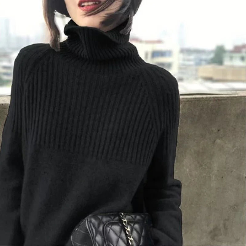 
                  
                    Women's Sweater Turtleneck Trending Sweater 2022 New Fashion Top Autumn and Winter Korean Pullover Women's Pullover Knitwear
                  
                