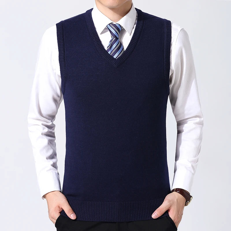 
                  
                    MOUNT Men's Casual Sweater Vest Warm and Comfortable Vest in Autumn and Winter
                  
                