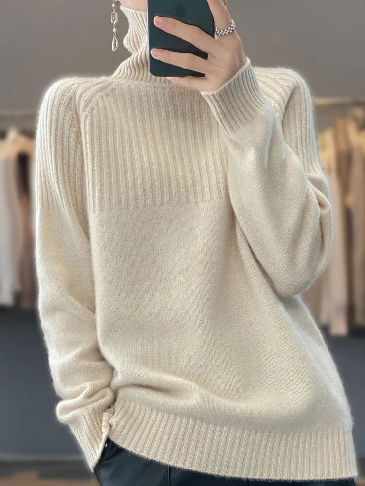 
                  
                    Women's Sweater Turtleneck Trending Sweater 2022 New Fashion Top Autumn and Winter Korean Pullover Women's Pullover Knitwear
                  
                