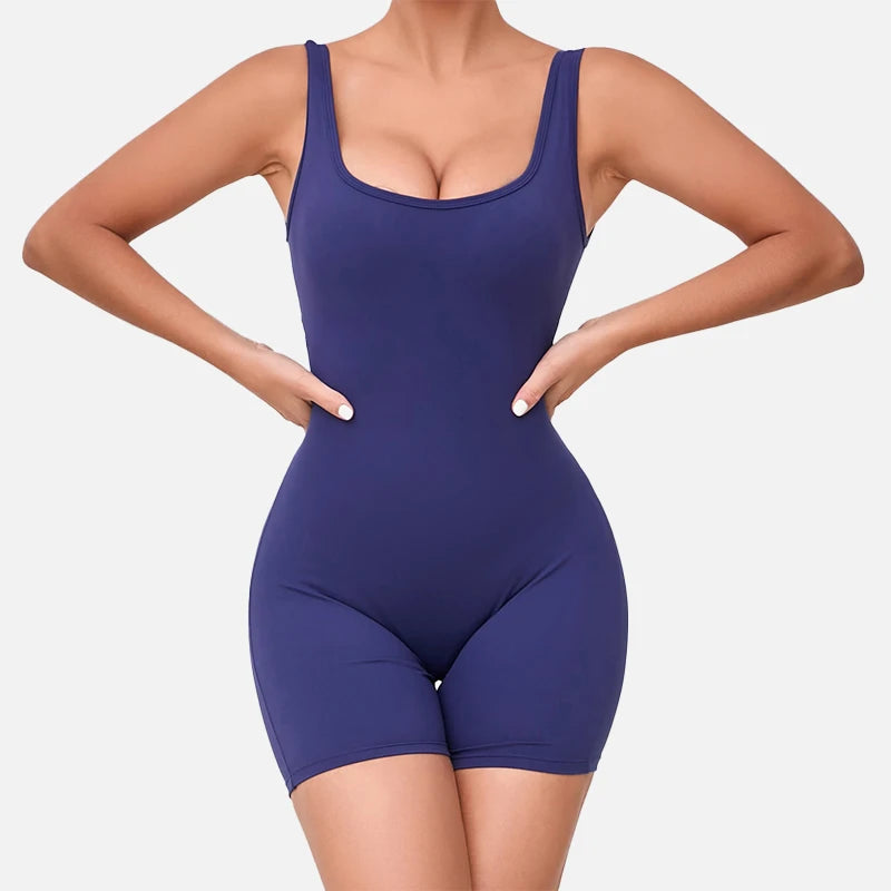 
                  
                    V Back One-Piece Suit Scrunch Sports Jumpsuit Women Gym Rompers Female Quick-Drying Yoga Clothing Fitness Sexy Bodysuits Women
                  
                