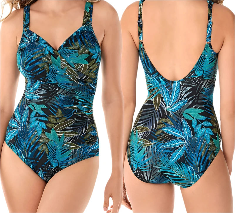 2024 One Piece Swimsuit Sexy Plus Size Swimwear Women Tummy Control Beach Wear for Bathing Suits Monokini Maillot De Bain Femme