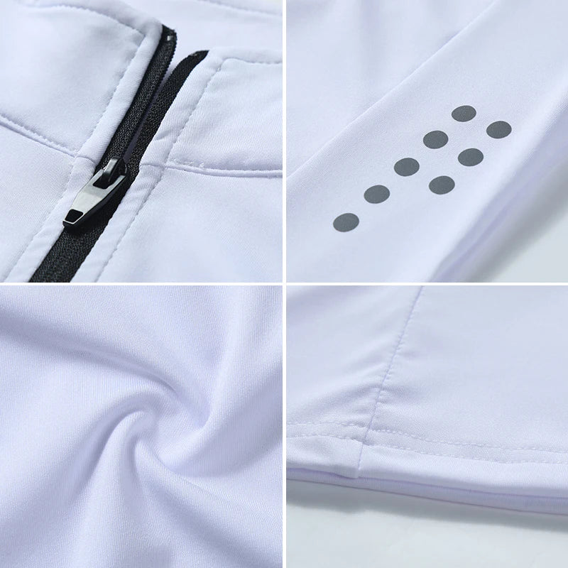 
                  
                    Quick Dry breathable Running Shirt Men Bodybuilding Sport T-shirt Long Sleeve zipper stand collar Gym Fitness T shirt
                  
                