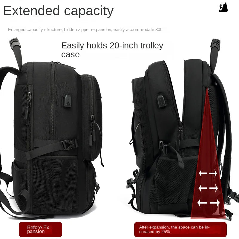 
                  
                    Large Capacity Unisex Outdoor Backpack with USB Port for Men  Pack Bags Sports Trekking Hiking Camping Available in 50L 60L 80L
                  
                