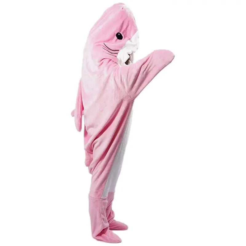 
                  
                    Shark Blanket Adult Cartoon Sleeping Bag Pajama Hooded Warm Flannel Funny Homewear Shark Onesie Sleeping Bag Winter Warm Blanket
                  
                