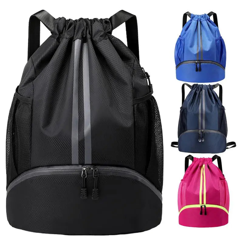 Foldable Waterproof Gym Bag Fitness Backpack Drawstring Shop Pocket Hiking Camping Beach Swimming Men Women Sports Bags