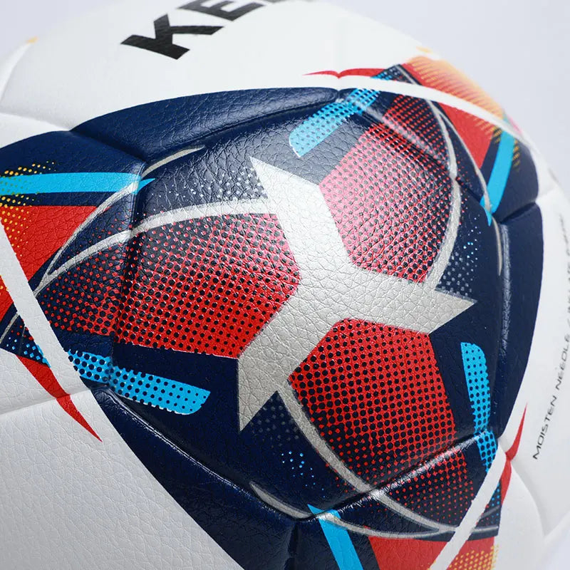 
                  
                    KELME Football Ball Professional Training Soccer Ball Thermal Bonding PU Size 4 Blue Red Indoor Low Bounce Soccer Ball
                  
                