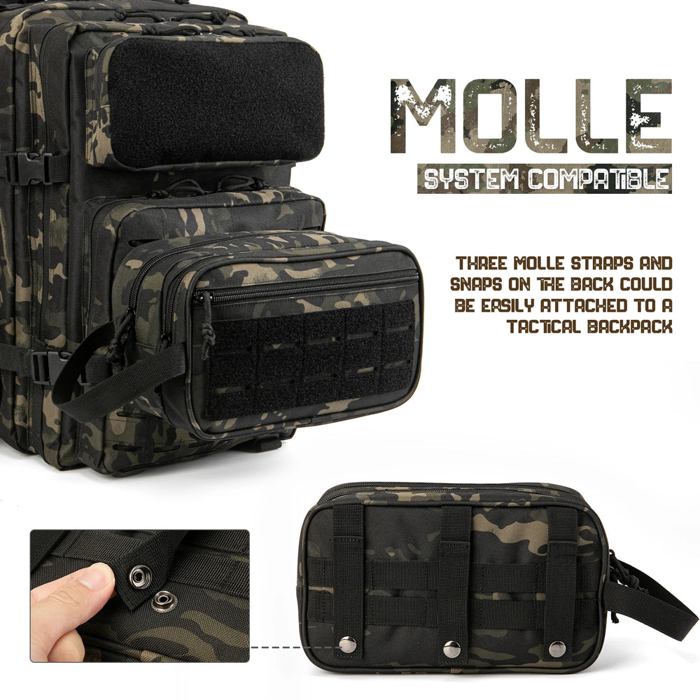 
                  
                    MOUNT Tactical Toiletry Bag For Men Hygiene Bag Tool Molle Pouches Small Dopp Kit Mens Shaving Kit Travel shower Makeup Cosmetic Bag
                  
                