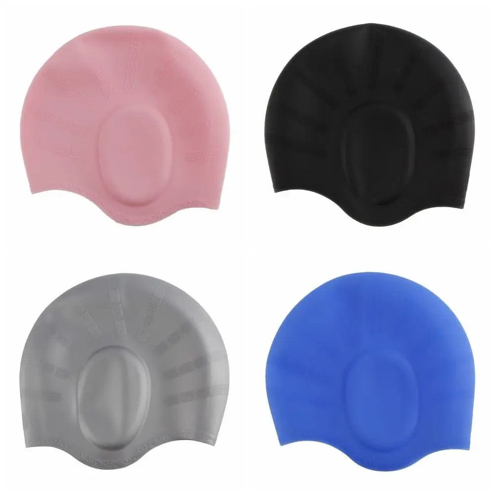 
                  
                    1Pcs Men Women Adults Silicone Swimming Caps High Elastic Waterproof Diving Bathing Hats With Ear Protect Pool Accessories
                  
                