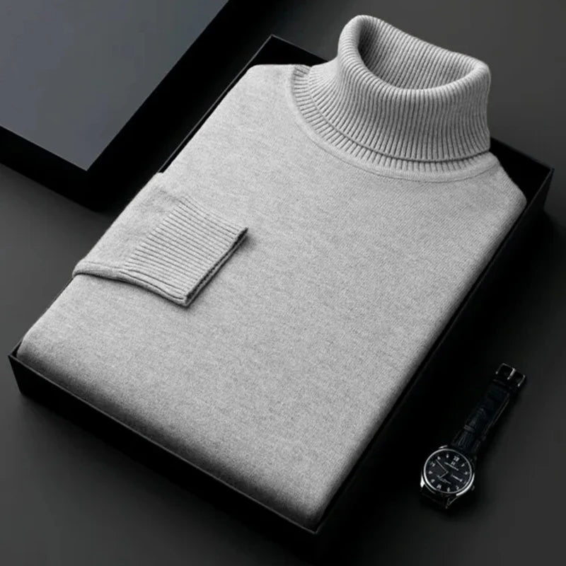 
                  
                    MOUNT Sweatwear Mens Anti-pilling High Quality Knitted Turtleneck Sweater Slim Fit Long Sleeve Pullover Solid Color Trend Men Clothing
                  
                