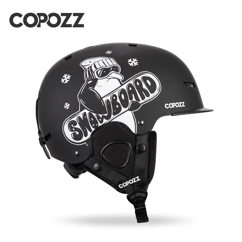 Unisex Ski Helmet Certificate Half-covered Anti-impact Skiing Helmet For Adult and Kids Snow Safety Snowboard Helmet