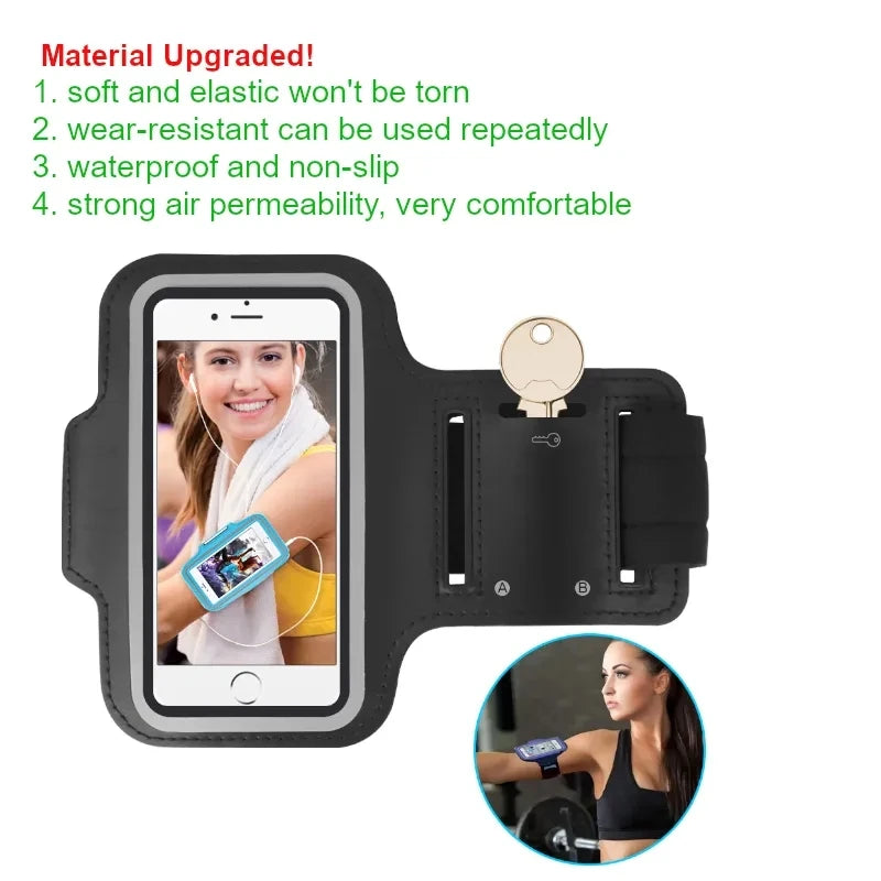 
                  
                    Running Sports Armbands Zipper Bag For AirPods Pro iPhone 15 14 13 12 11 Pro Max XS Samsung S23 Xiaomi Phone Case Holder ArmBand
                  
                