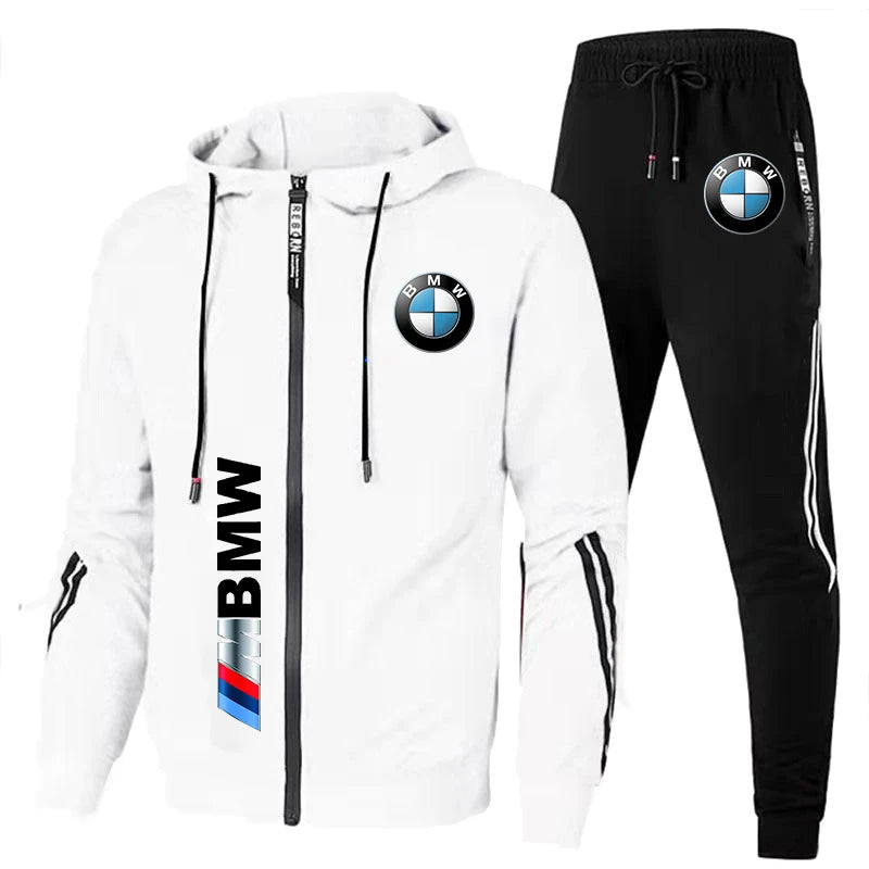 
                  
                    2024 New Men's BMW Tracksuit BMW Logo Print Casual Clothing Men Zip Motorcycle Jacket Sweatshirt+Pants 2 Piece Sportswear S-3XL
                  
                