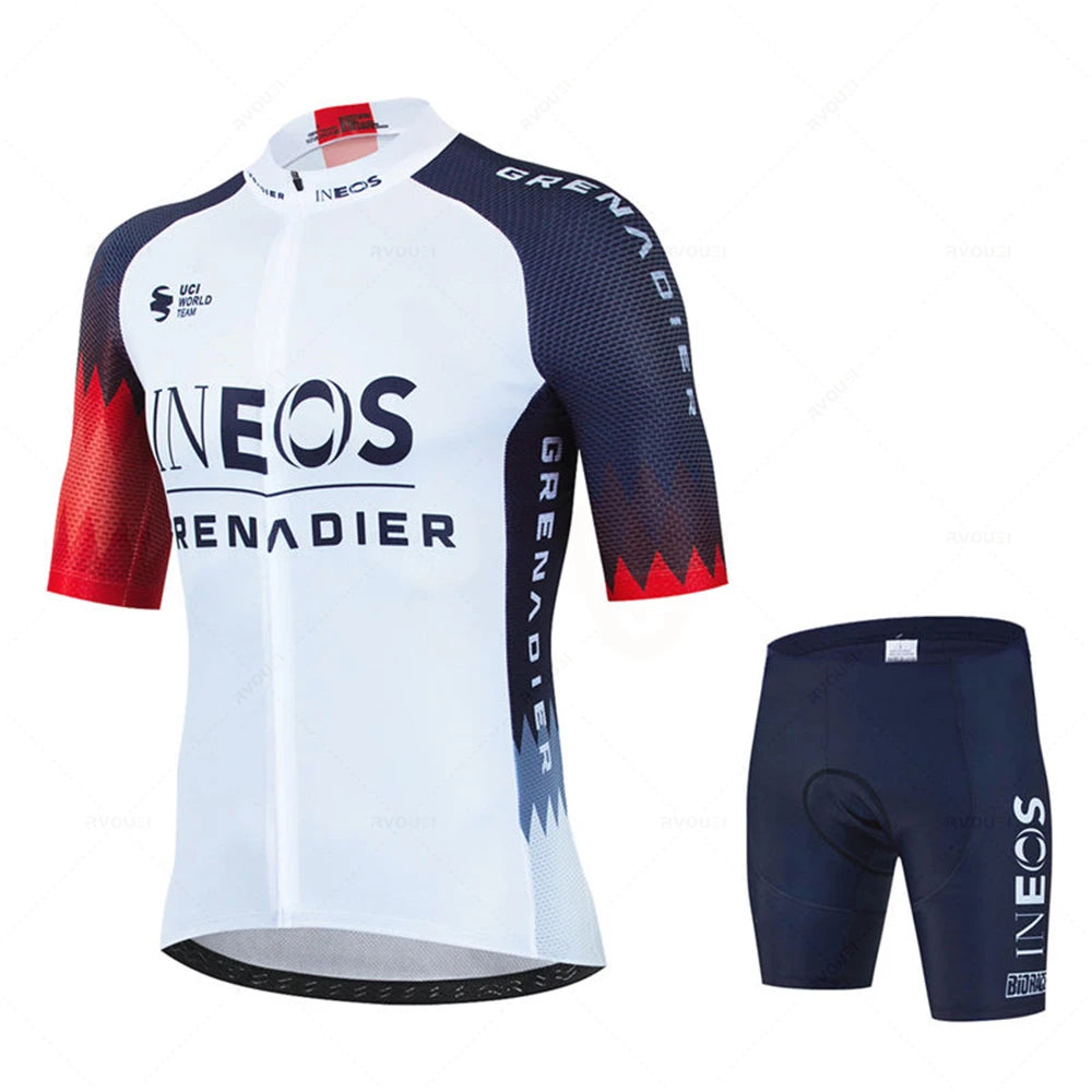 
                  
                    Men Short Sleeve Cycling Jersey Set Summer Bicicleta Clothing MTB Maillot Ropa Ciclismo Sportswear Blue Bicycle Suit
                  
                