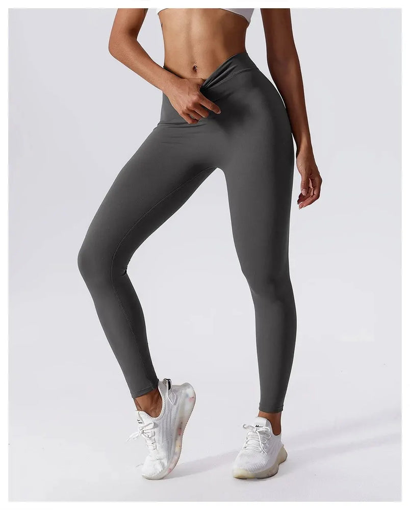 
                  
                    Yoga Pants Back V-Waist Fitness Hip Lift Honey Peach Hip Sports Tights No Awkwardness Thread Warp Hip Long Pants
                  
                