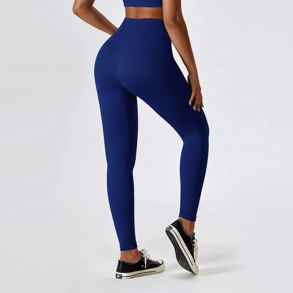 
                  
                    Ribbed Seamless Yoga Leggings For Gym High Waisted Push Up Sport Women Fitness Pants Workout Tummy Control Tights Female Legging
                  
                