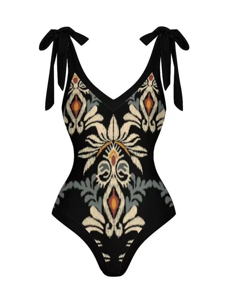 
                  
                    2024 String One Piece Swimsuit & Vent Skirt Padded Sexy Swimwear Women Bathing Suit Female Swimming Summer Beachwear Bodysuit
                  
                