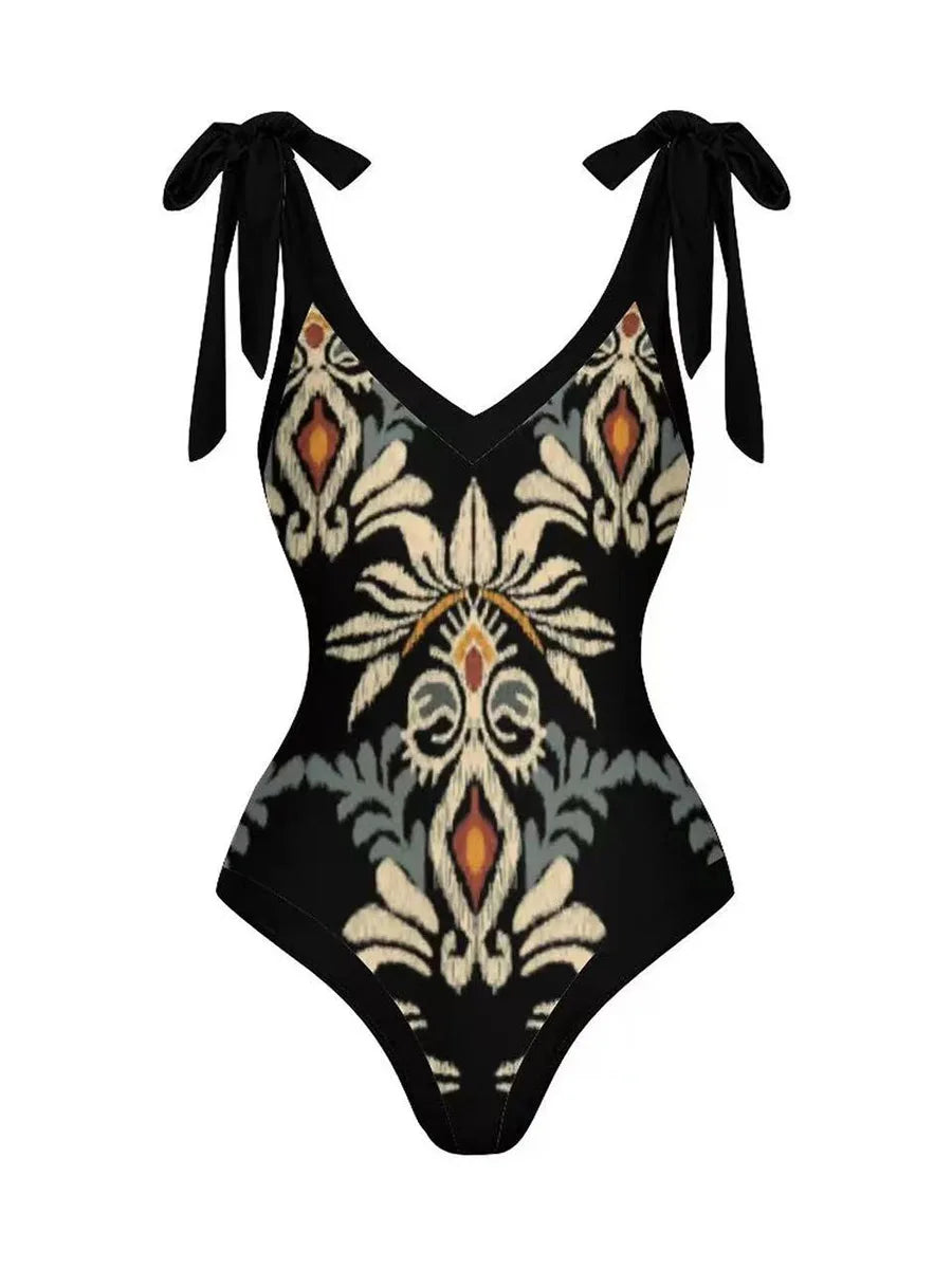 
                  
                    2024 String One Piece Swimsuit & Vent Skirt Padded Sexy Swimwear Women Bathing Suit Female Swimming Summer Beachwear Bodysuit
                  
                