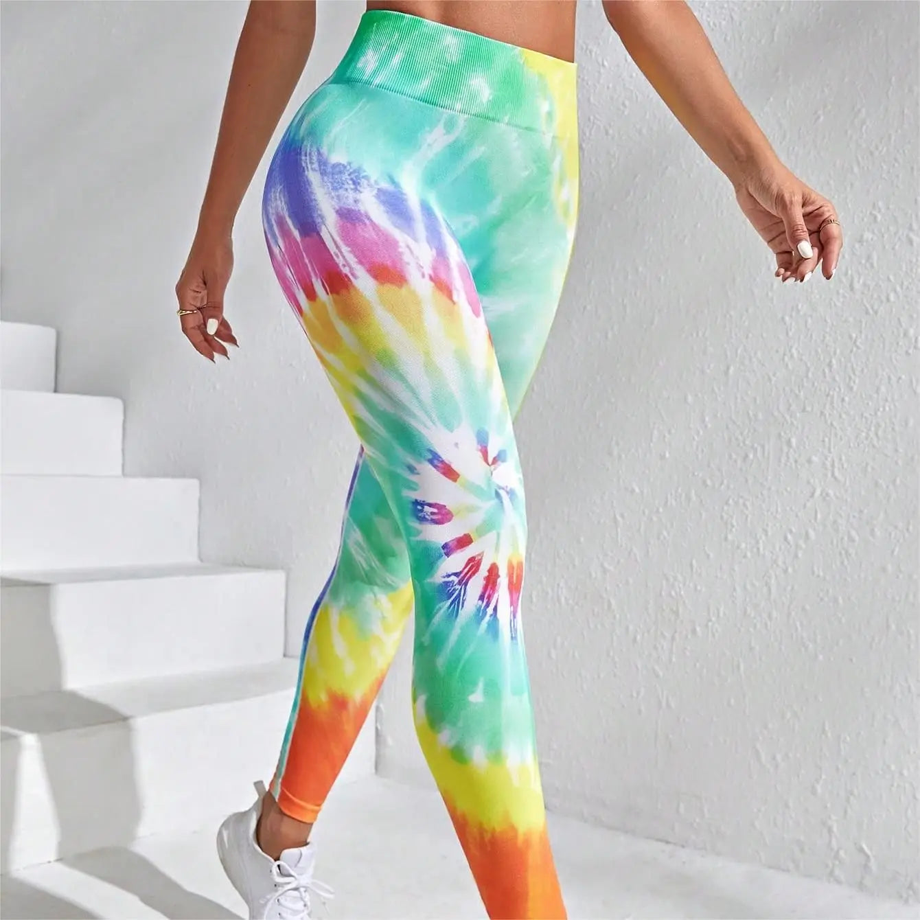 
                  
                    MOUNT New 3D Print Tie Dye Sports Pants Women Seamless  Leggings High Waist Fitness Push Up...
                  
                