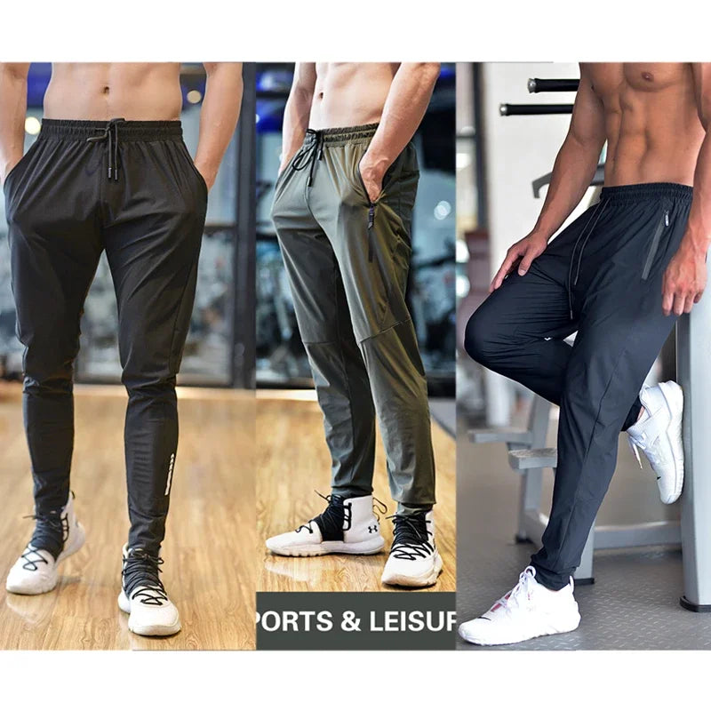 
                  
                    Summer Men Ice Silk Jogging Trousers Pants Fitness Running Stretch Pant Men's Breathable Sweatpants Training Sport Pants
                  
                