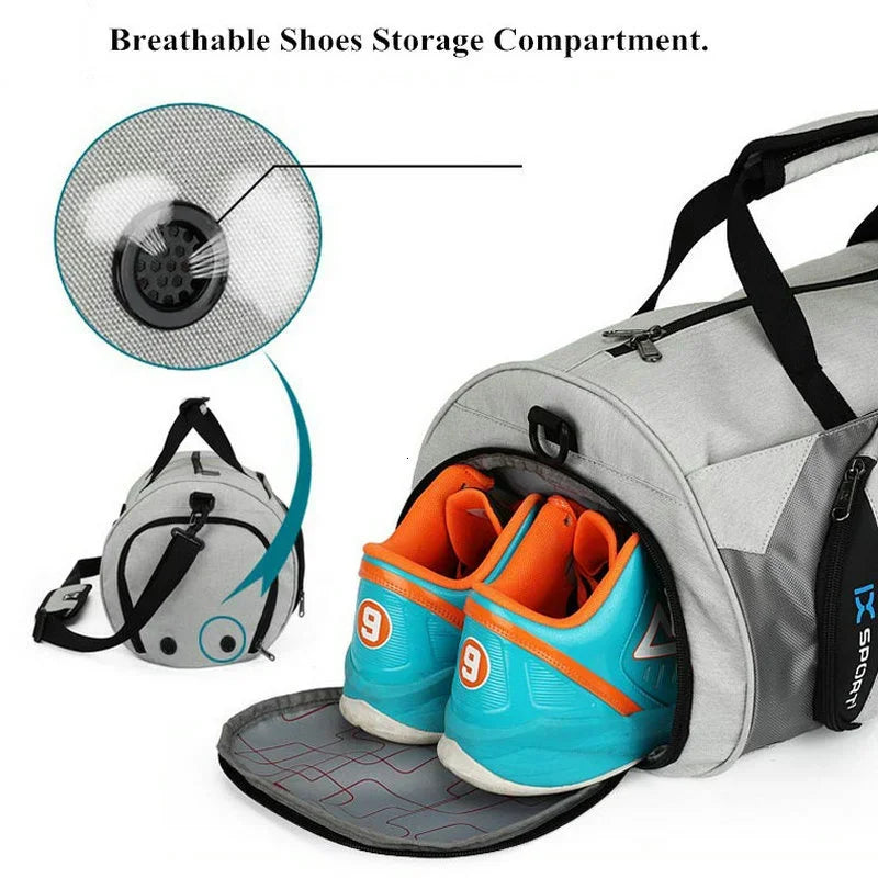
                  
                    Men Gym Bags For Fitness Training Outdoor Travel Sport Bag Multifunction Dry Wet Separation Bags Sac De Sport - MOUNT
                  
                