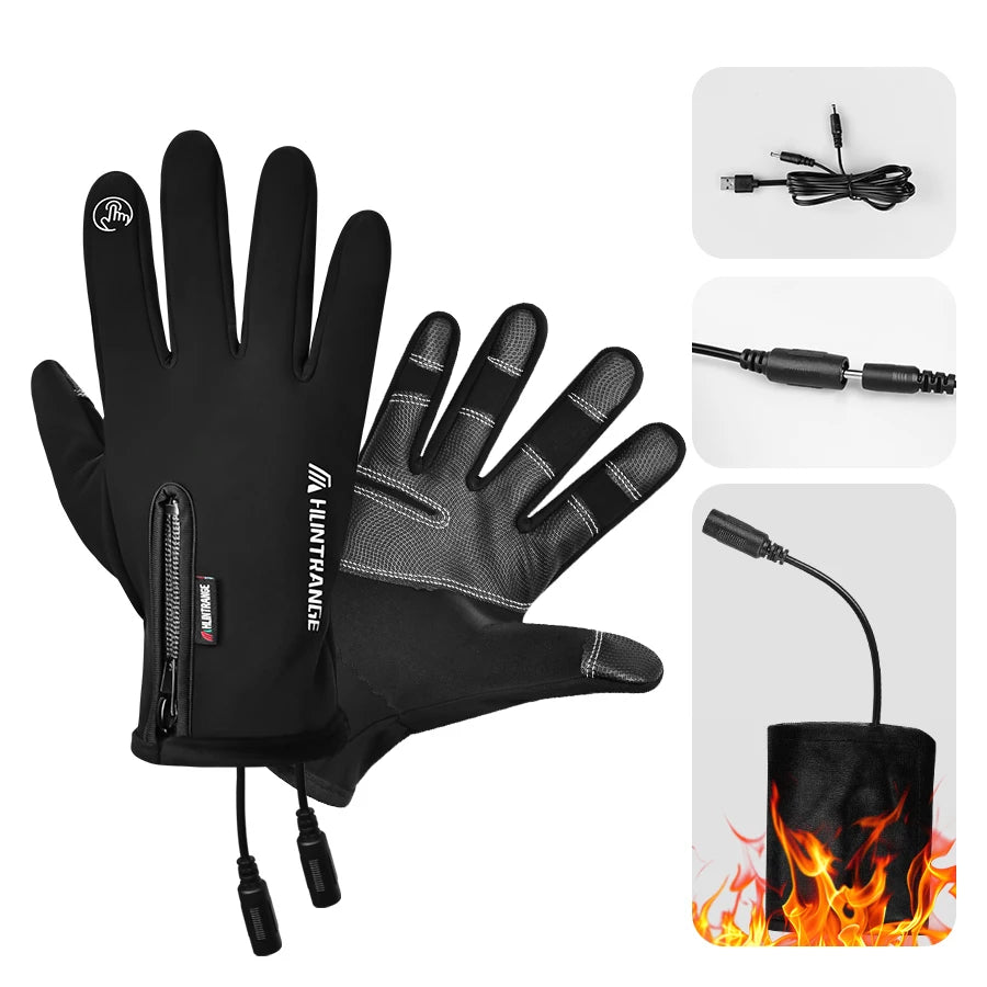 
                  
                    Winter USB interface charging heating warm cotton gloves thickened motorcycle battery electric car riding gloves
                  
                