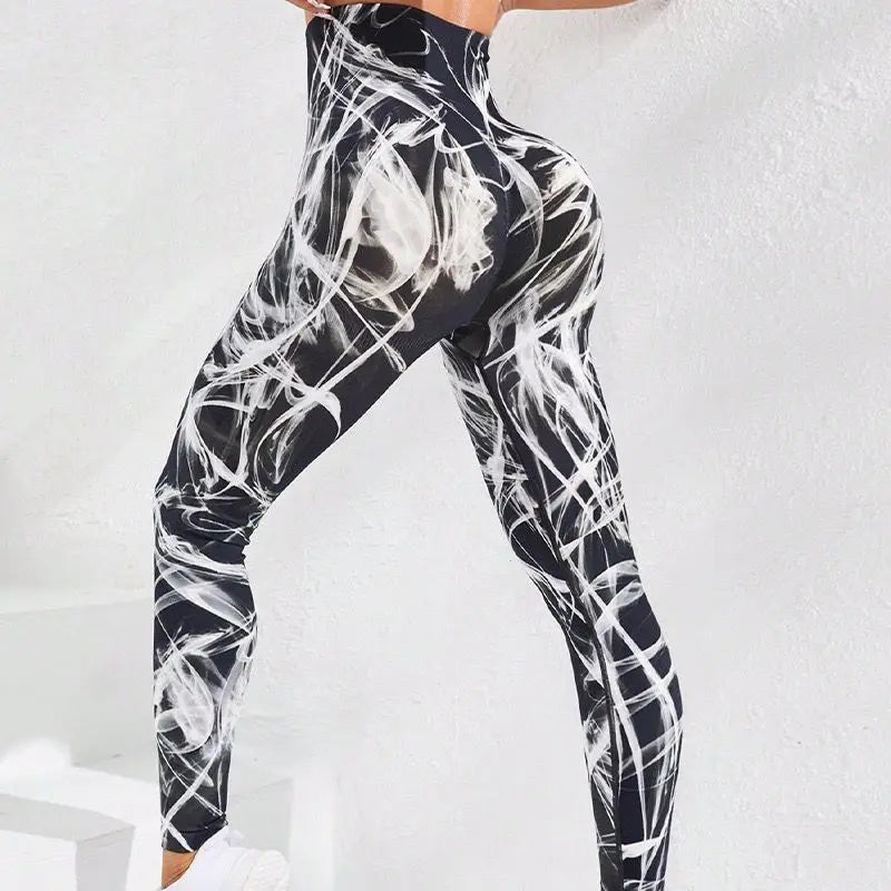 
                  
                    MOUNT New 3D Print Tie Dye Sports Pants Women Seamless  Leggings High Waist Fitness Push Up...
                  
                