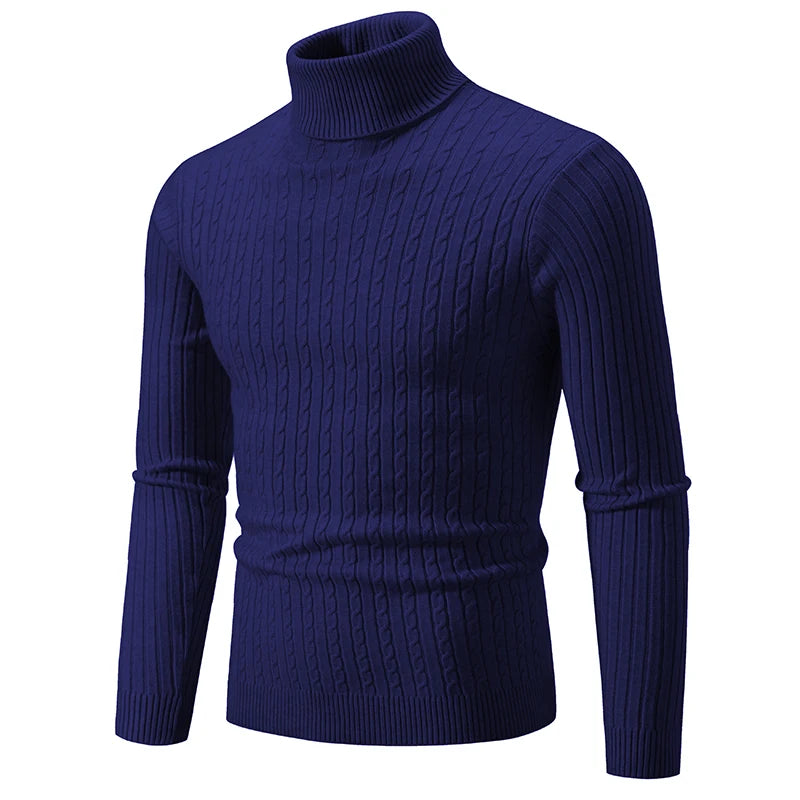 
                  
                    MOUNT New Men's High Neck Sweater Solid Color Pullover Knitted Warm Casual Turtleneck Sweatwear...
                  
                