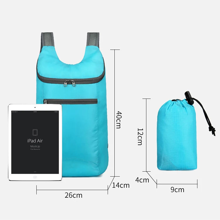 
                  
                    Men Woman Camping Foldable Backpack for Outdoor,Lightweight Hiking Fold Sports Bags,Packable Waterproof Folding Daypack
                  
                