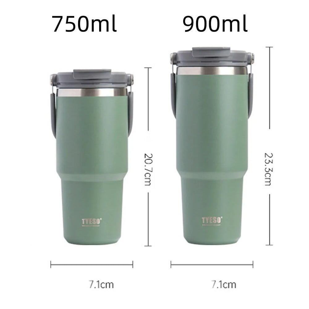 
                  
                    Tyeso Stainless Steel Coffee Cup Cold And Hot Double-layer Insulated Cup Tumbler Thermo Water Bottle Car Travel Mug Vacuum Flask
                  
                