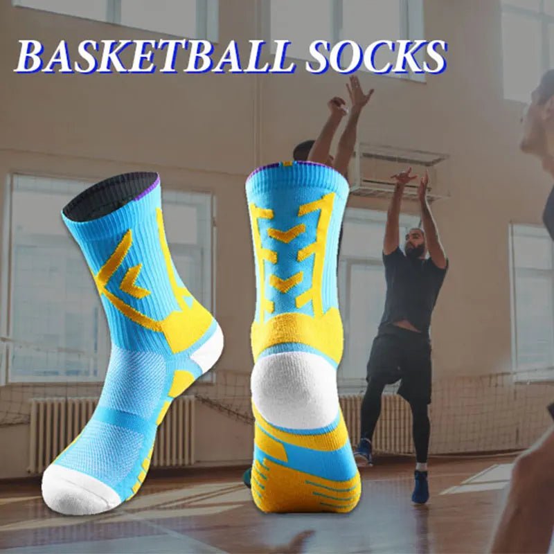 
                  
                    Elite Sport Cycling Basketball Socks Compression Running Man Black Trend Breathable Long Hiking Damping Athletic Professional - MOUNT
                  
                