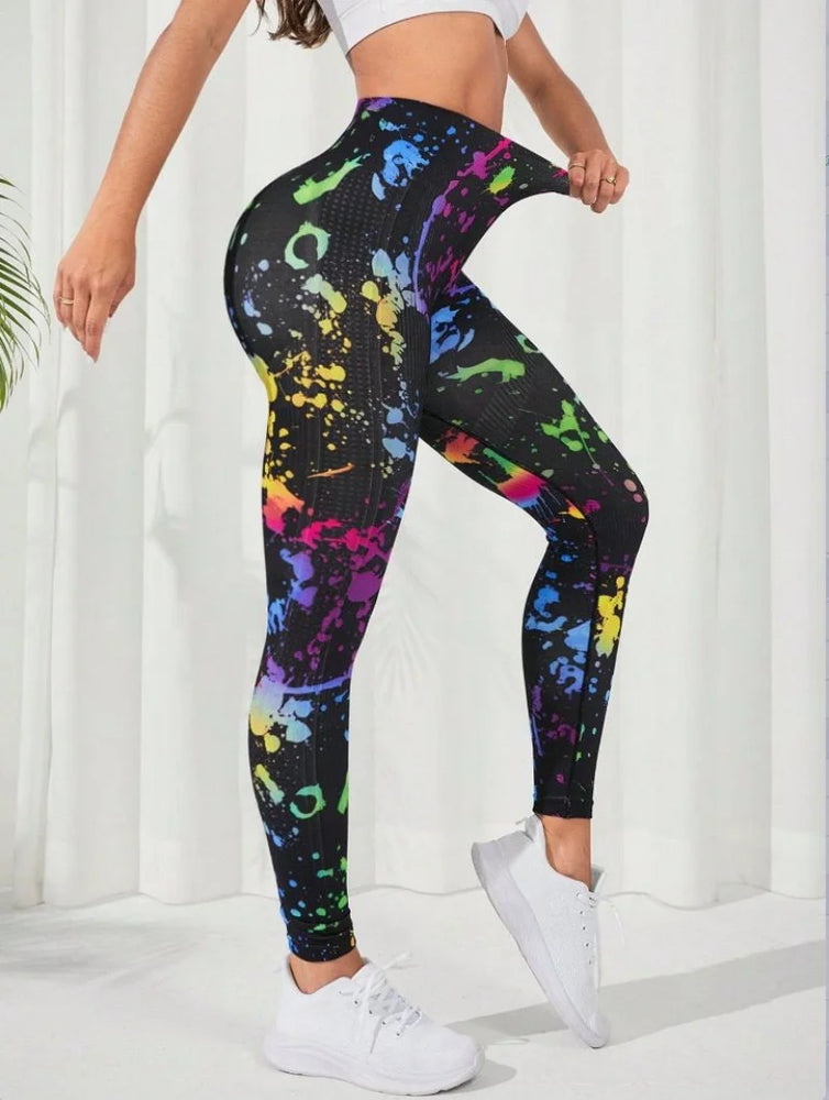 
                  
                    MOUNT New 3D Print Tie Dye Sports Pants Women Seamless  Leggings High Waist Fitness Push Up...
                  
                