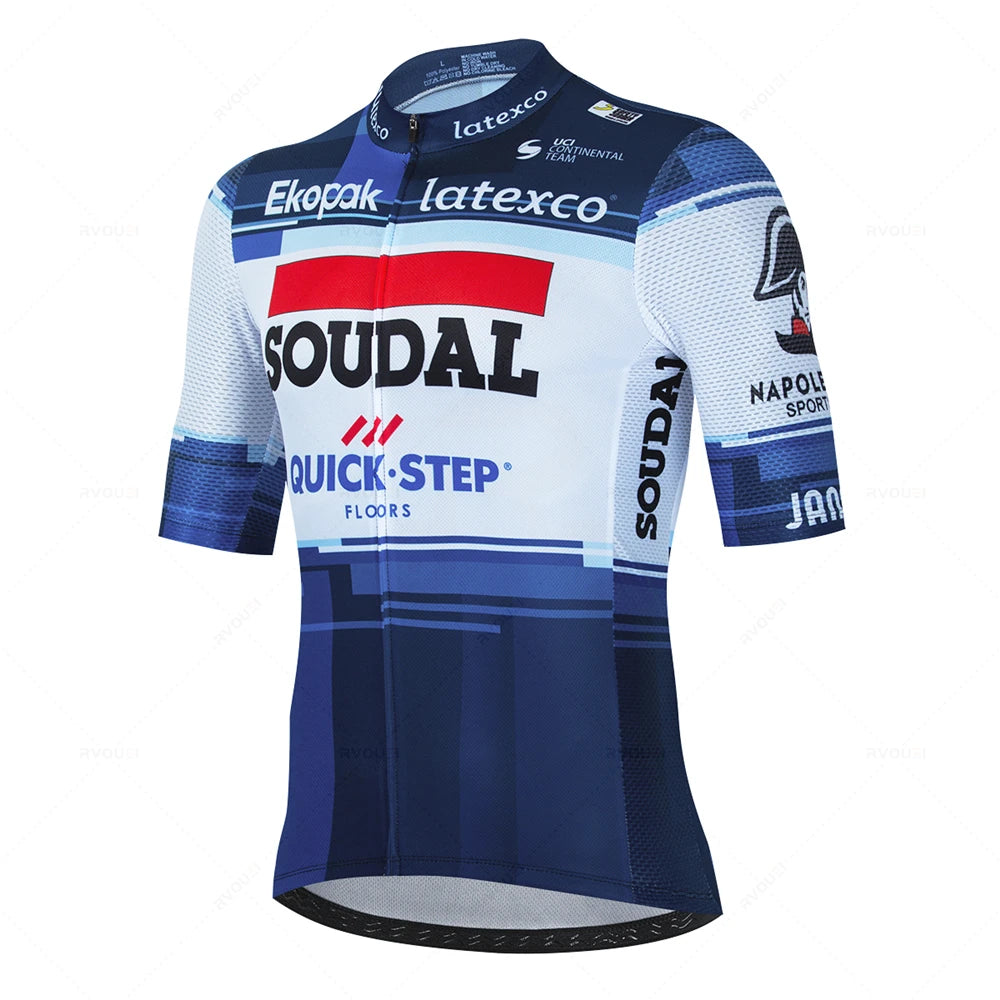 
                  
                    Soudal Quick Step Cycling Jersey Set Summer Belgium Bicycle Breathable Men MTB Bike Clothing Maillot Ropa Ciclismo Uniform Suit
                  
                