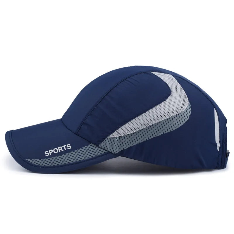 Men Women Outdoor Sport Baseball Mesh Hat Running Visor Quick-drying Cap Sun Protection Scrub Cap Hats For Women Sport Tools - MOUNT