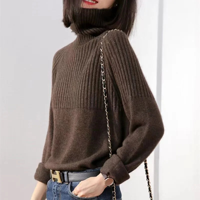 
                  
                    Women's Sweater Turtleneck Trending Sweater 2022 New Fashion Top Autumn and Winter Korean Pullover Women's Pullover Knitwear
                  
                