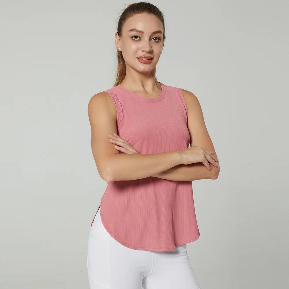 
                  
                    Yoga Shirt Women's Gym Shirt Quick Dry Sports Shirts  Back Gym Top Women's Fitness Shirt Sleeveless Sports Top Yoga Vest
                  
                