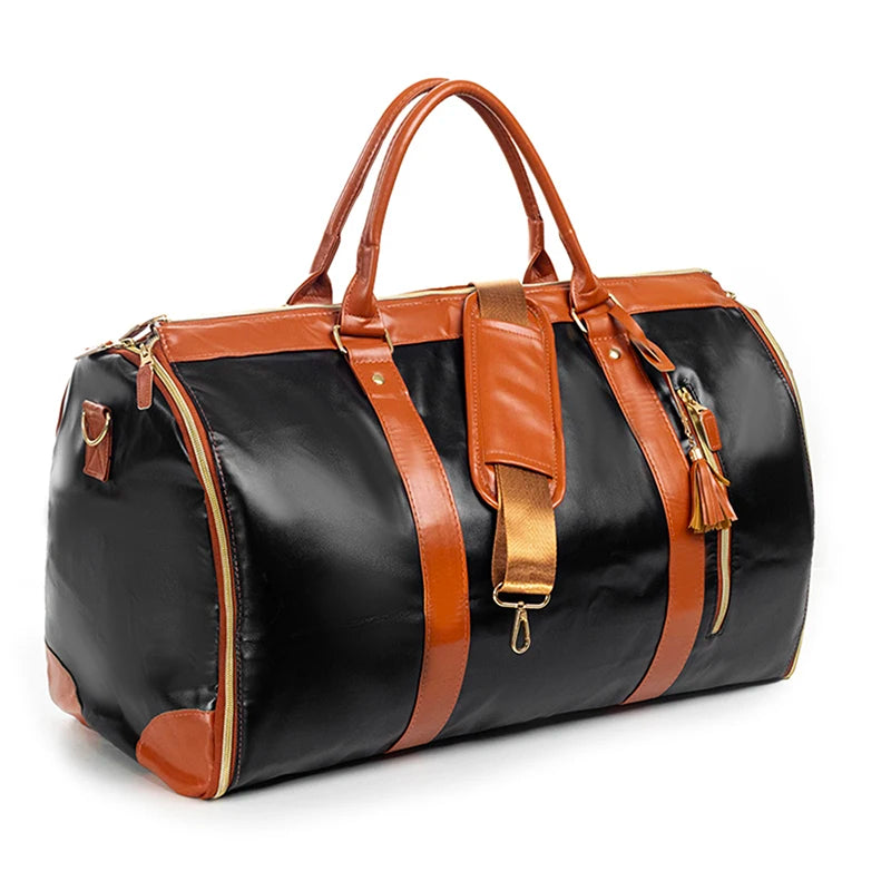 
                  
                    Fashion Large PU Folding Suit Storage Bag Women High Capacity Luggage Handbag Travel Sport Outdoor Multi Function Organizer - MOUNT
                  
                