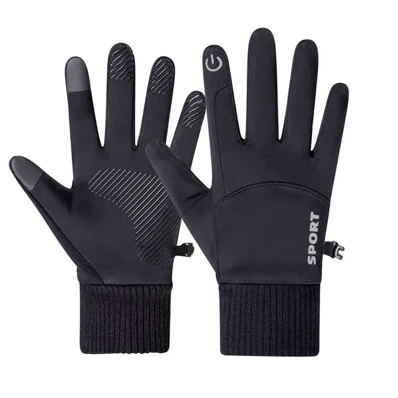 
                  
                    Men Winter Waterproof Cycling Gloves Outdoor Sports Ski Running Motorcycle Touch Screen Fleece Gloves Non-Slip Warm Full Fingers
                  
                