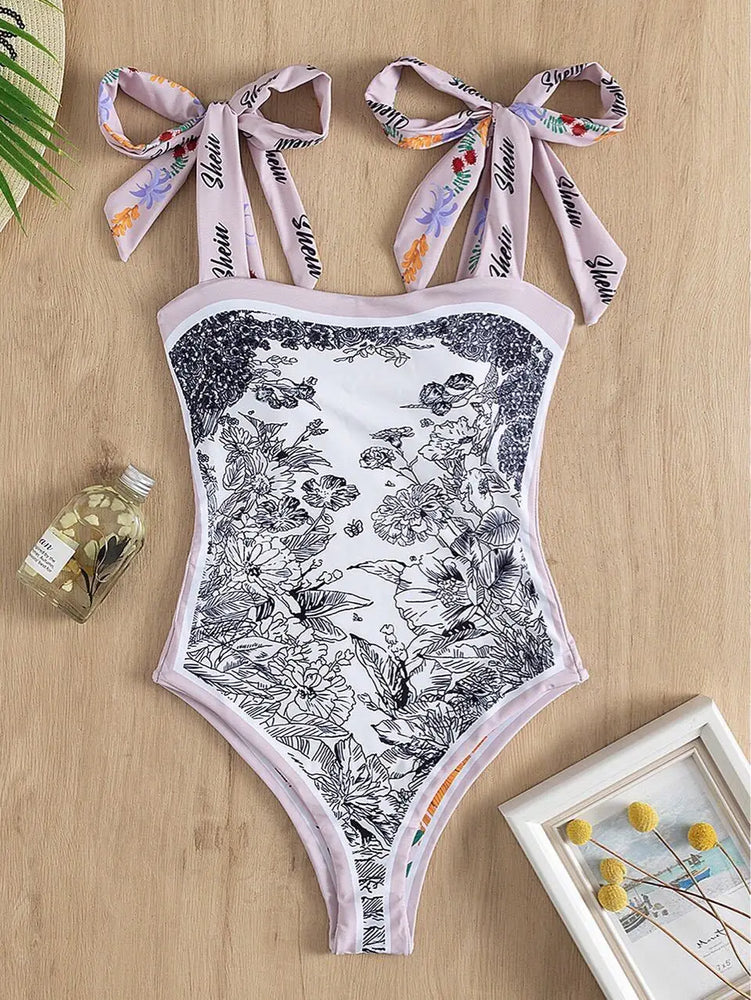 
                  
                    New Vintage Printed Double-sided Wear Swimming Bathing Suit Women Bandage Sexy One Piece Swimsuit Beachwear Swimwear Woman
                  
                